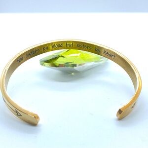 Sisters Bangle Goldtone With "Sisters by Heart...." On the Inside